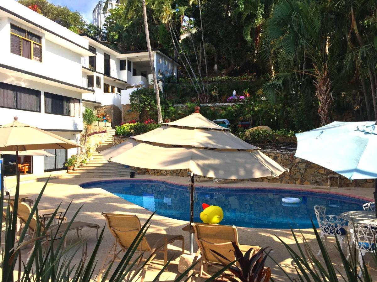 Villa Palmitas Acogedor Departamento Nivel Piscina Gigante Jardines 阿卡普尔科 外观 照片